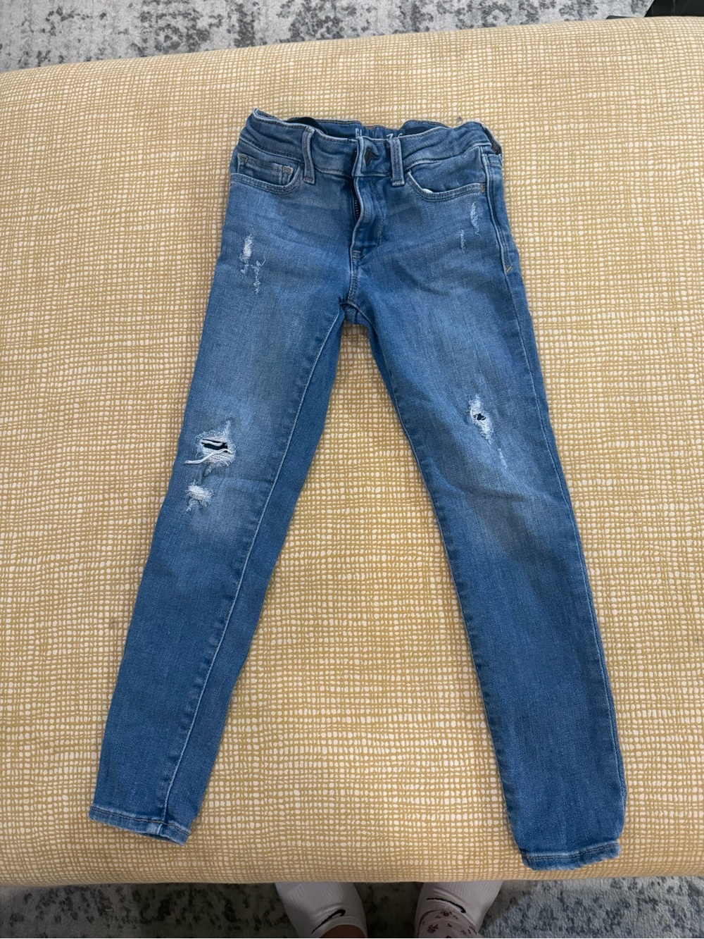 GAP Medium Blue Distressed Kids Jeans